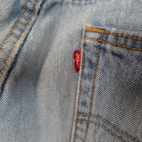 Vintage Levi's Jeans Mens 36x29 501 Button Fly Light Wash Denim 100% Cotton - Picture 12 of 13
